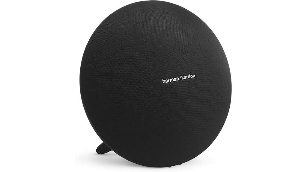 renewed black wireless speaker