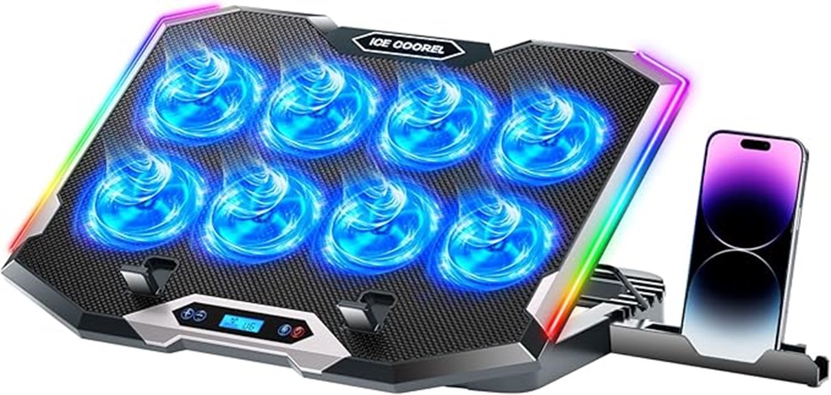 rgb adjustable fan cooling