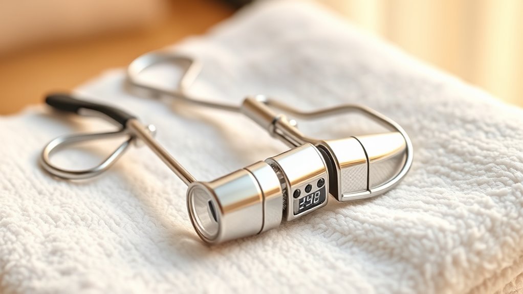 safe heated eyelash curling