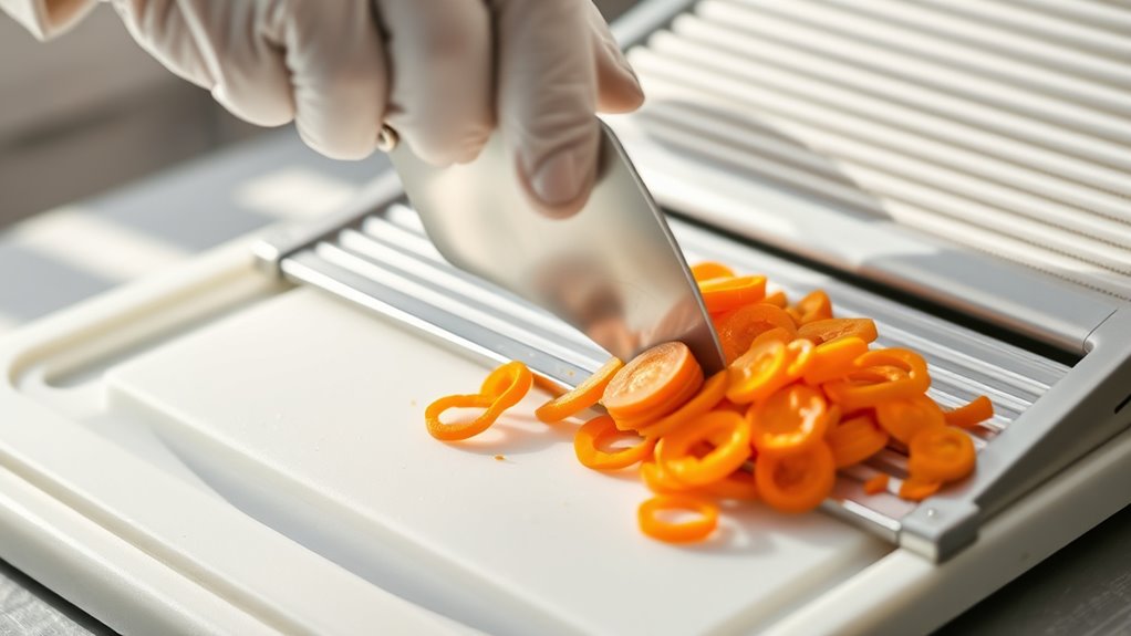 safe slicing with mandoline