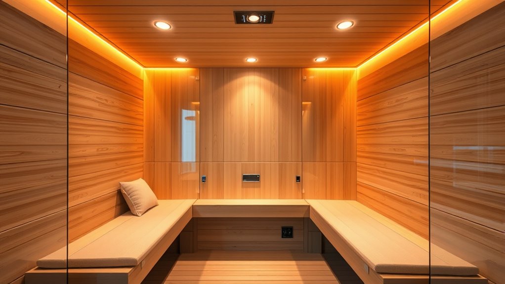 sauna size features durability