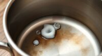 scratch free burnt pot cleaning