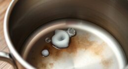 scratch free burnt pot cleaning
