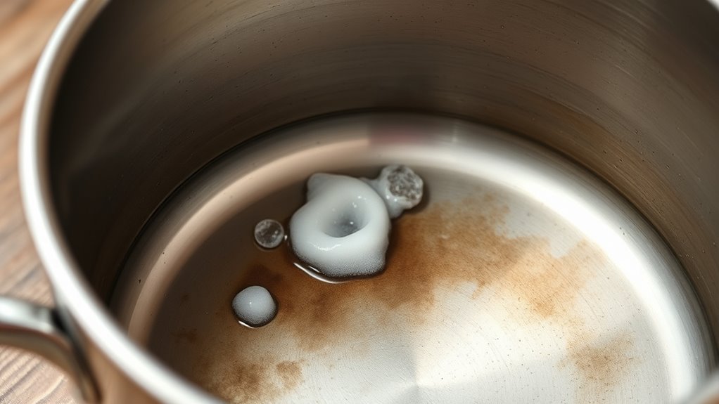 scratch free burnt pot cleaning
