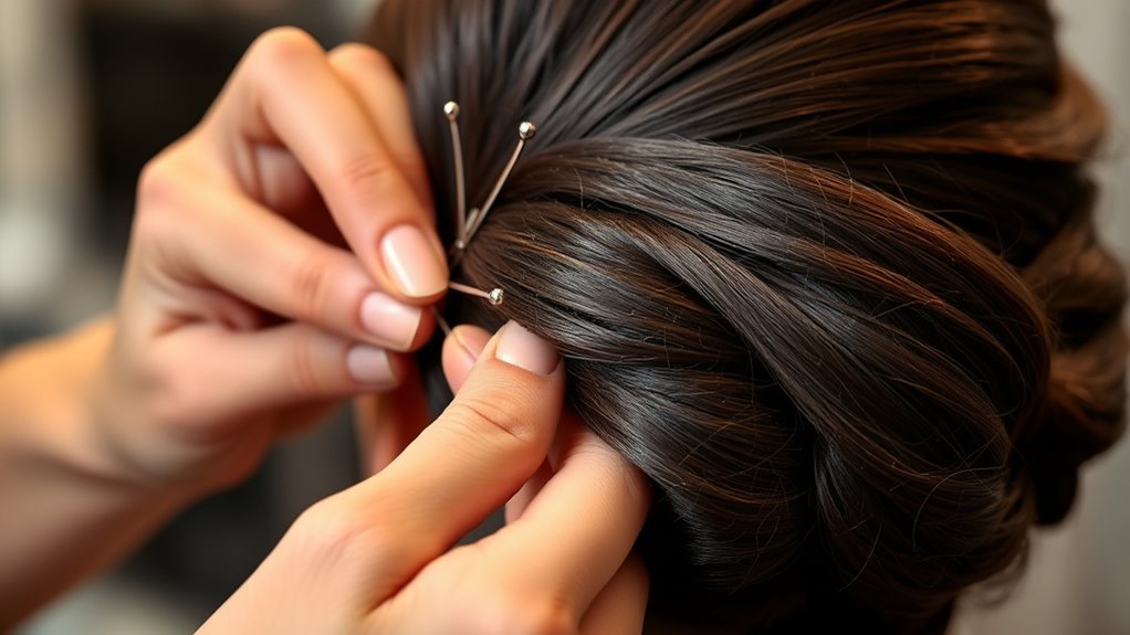 secure pins and grip