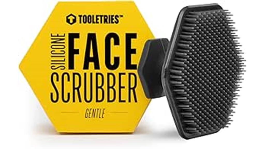 silicone facial cleansing brush