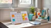 simple weekly cleaning schedule