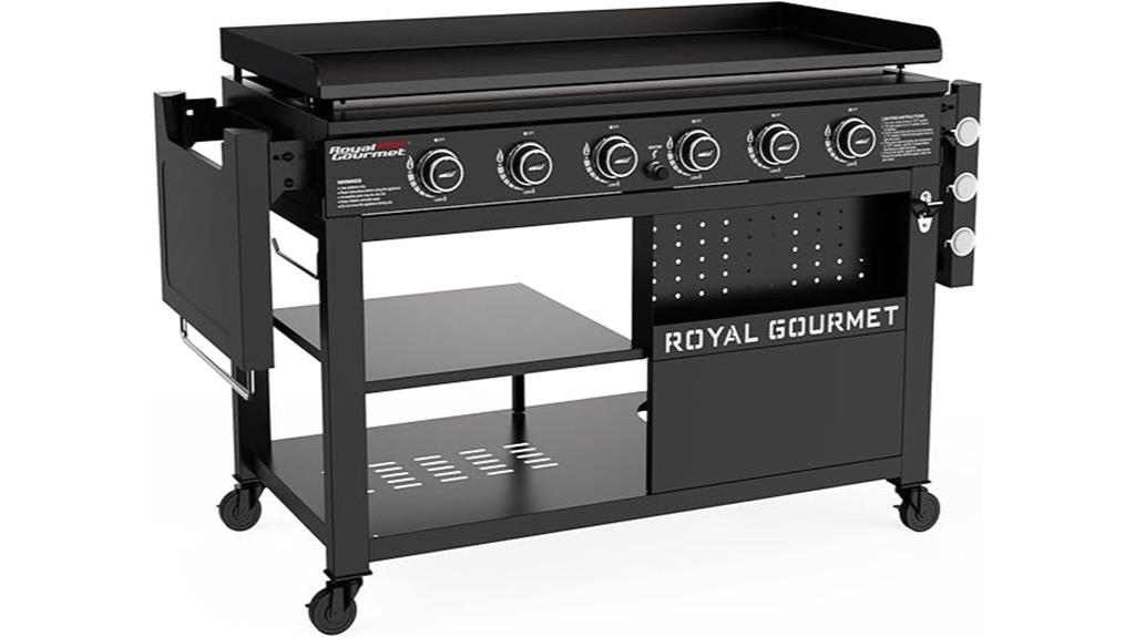 six burner propane griddle