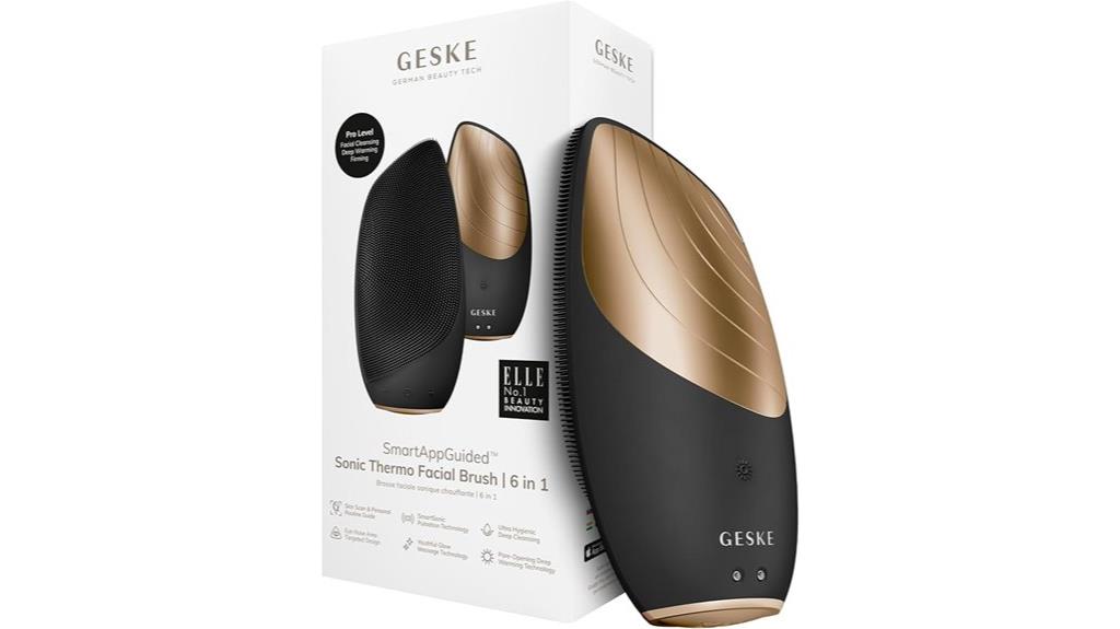 six in one sonic facial brush