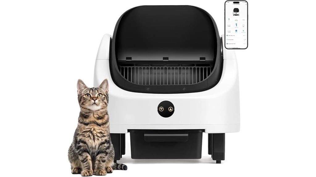 smart app controlled litter box
