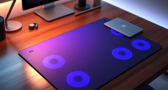 smart desk mats with wireless charging