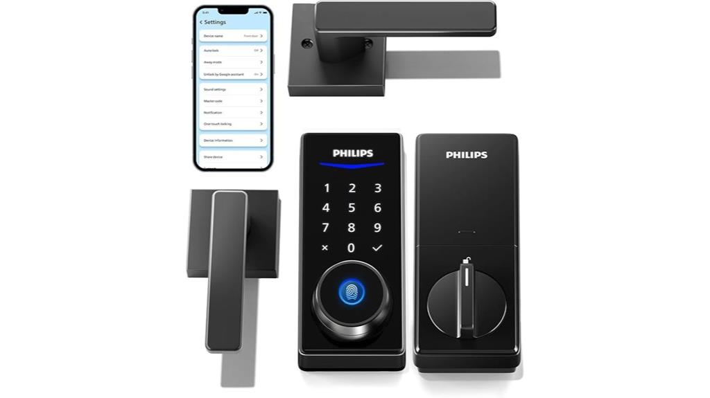 smart lock with handle
