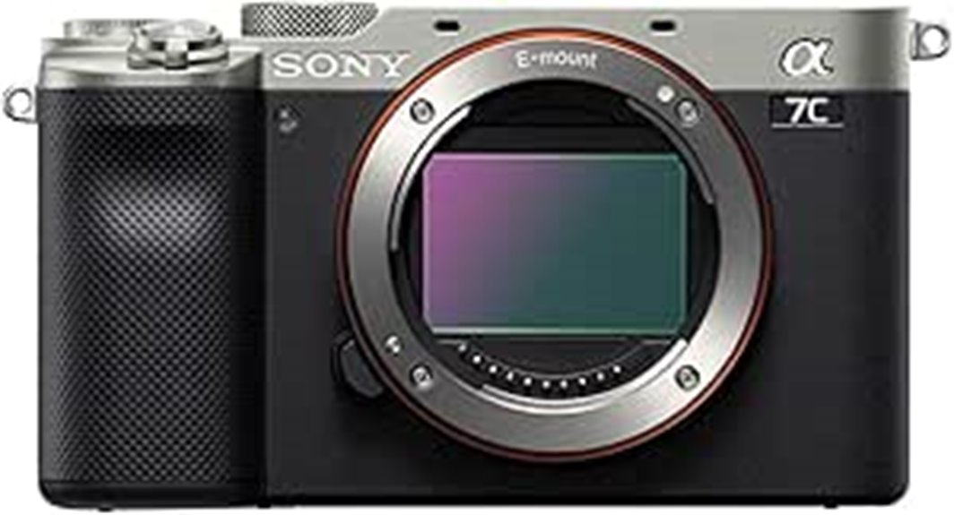 sony alpha 7c silver camera