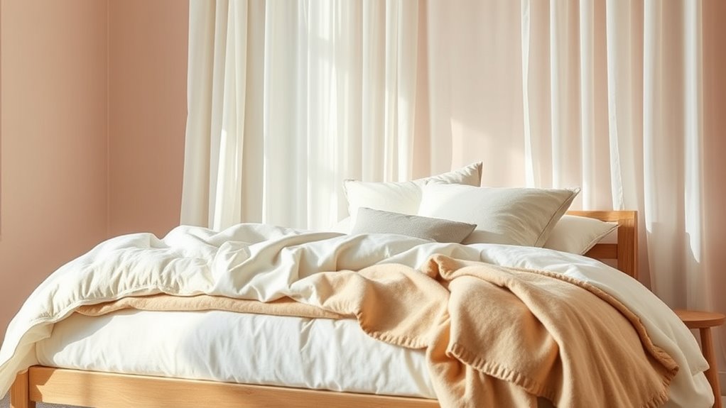 soothing colors and textures