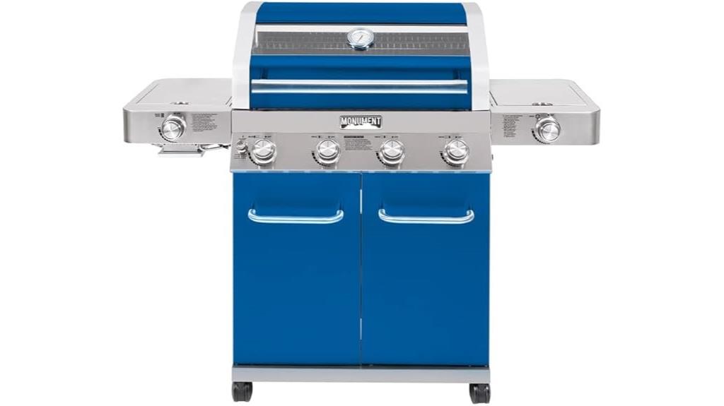 stainless steel 4 2 burner