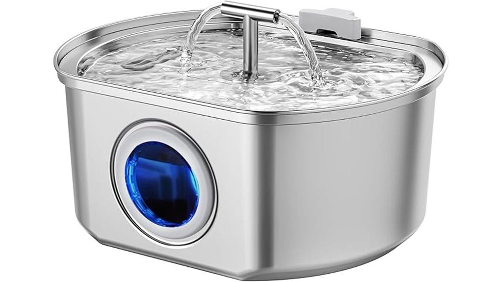 stainless steel cat fountain