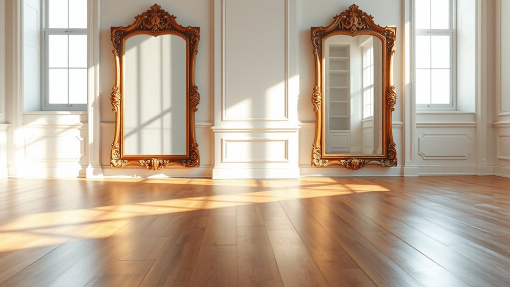 strategic mirror placement enhances illumination