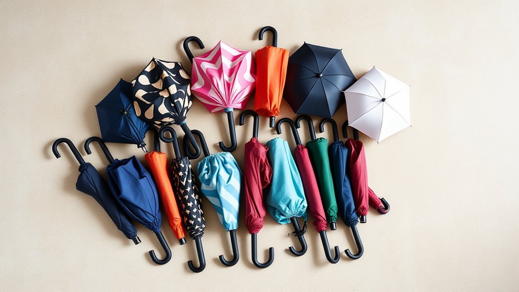 stylish space saving travel umbrellas
