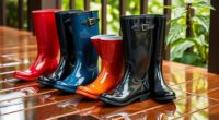 stylish waterproof rain boots