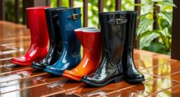 stylish waterproof rain boots
