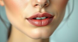 subtle lip line definition