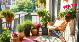 temporary outdoor space enhancement