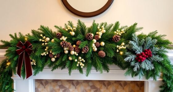 top mantel wreath garland sets