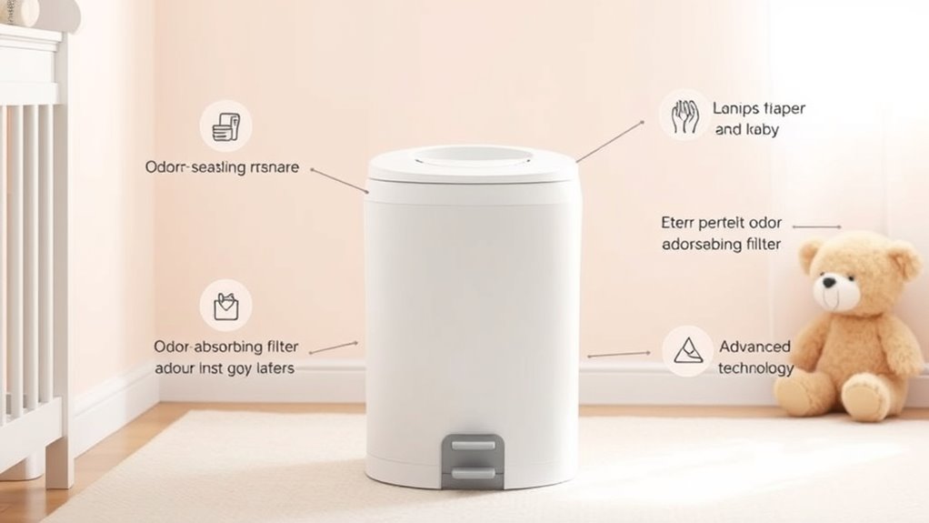 top odor control baby pails