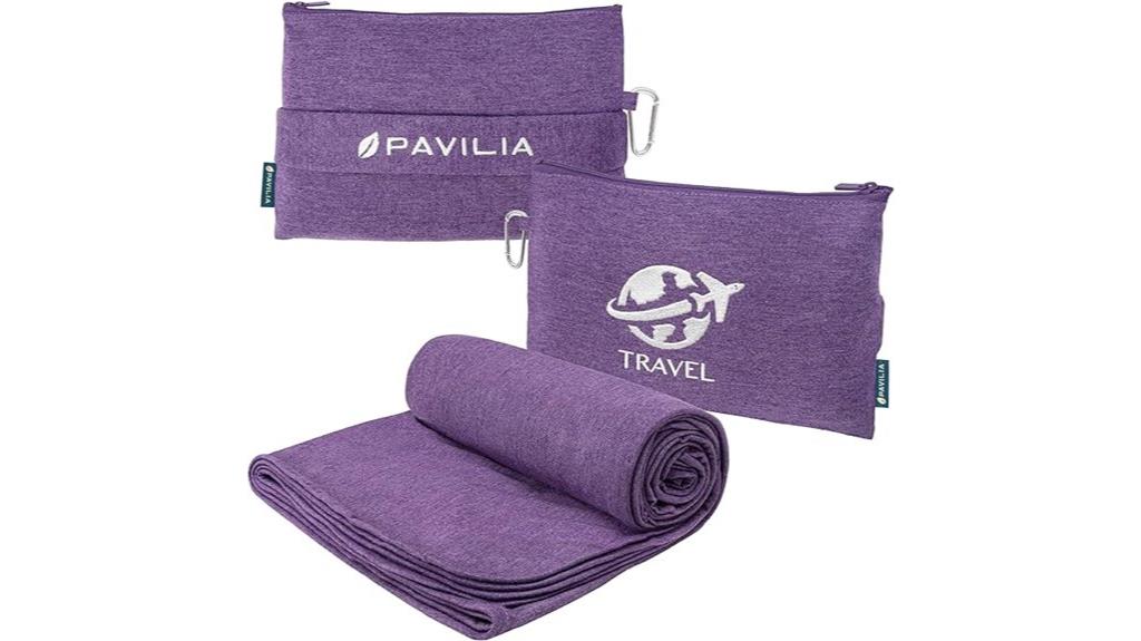 travel blanket and pillow
