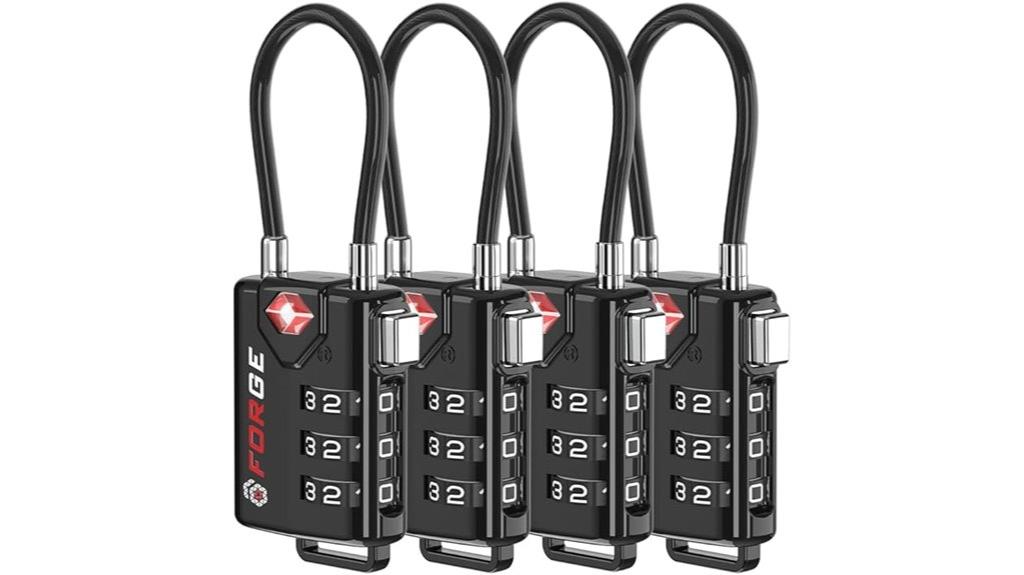 tsa approved combination luggage locks