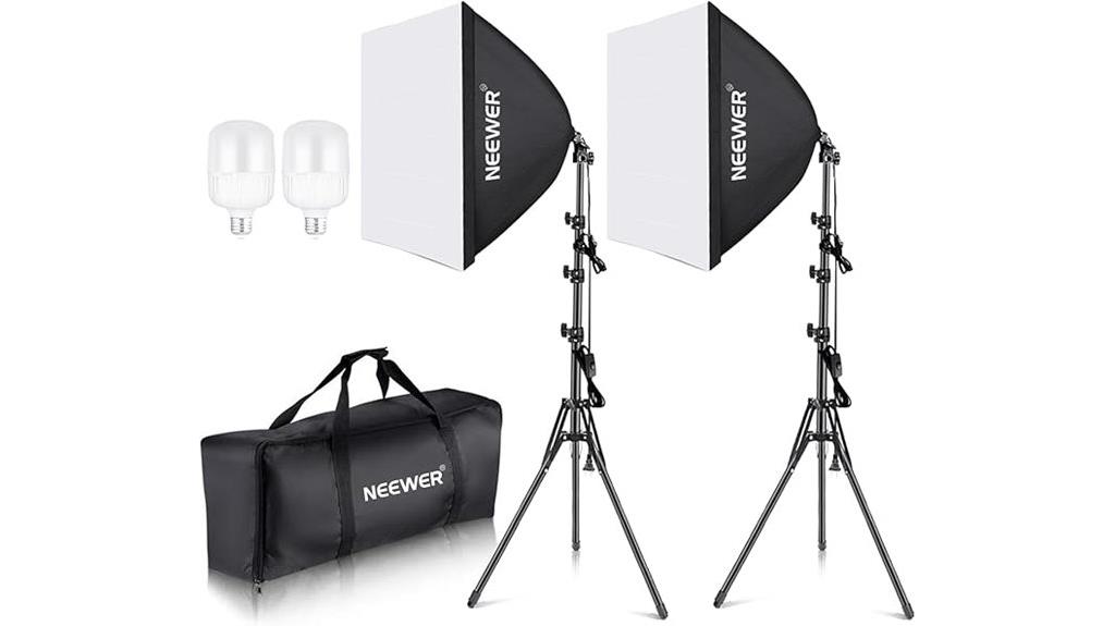 two led softbox lights