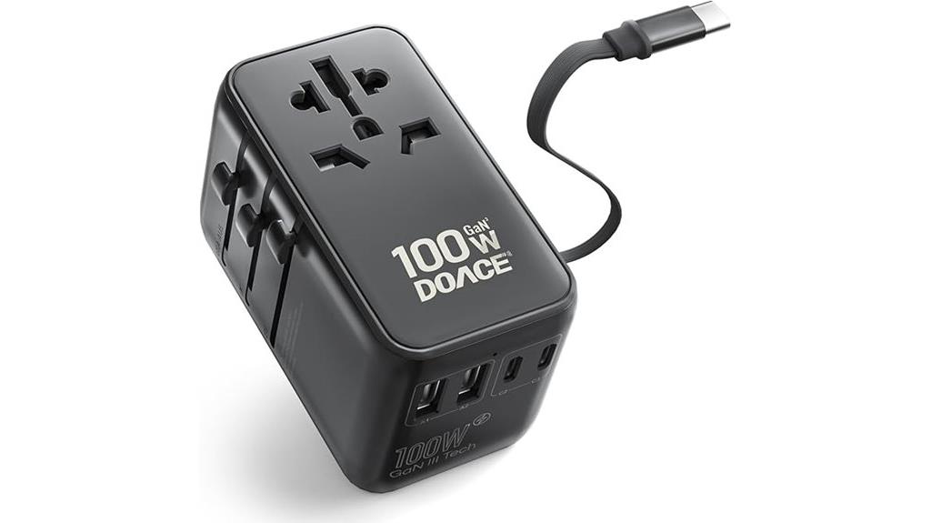 universal 6 in 1 travel adapter