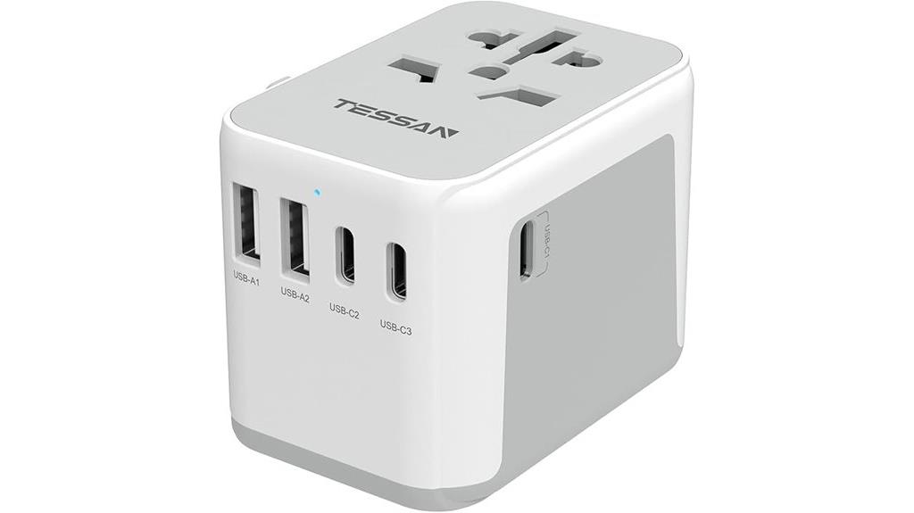 universal multi port travel adapter