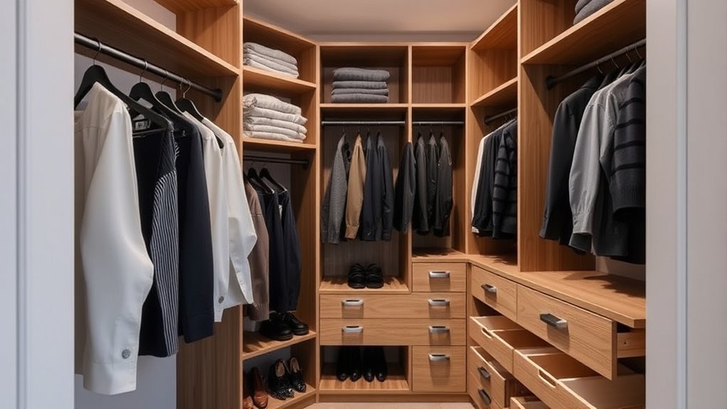 various closet storage options
