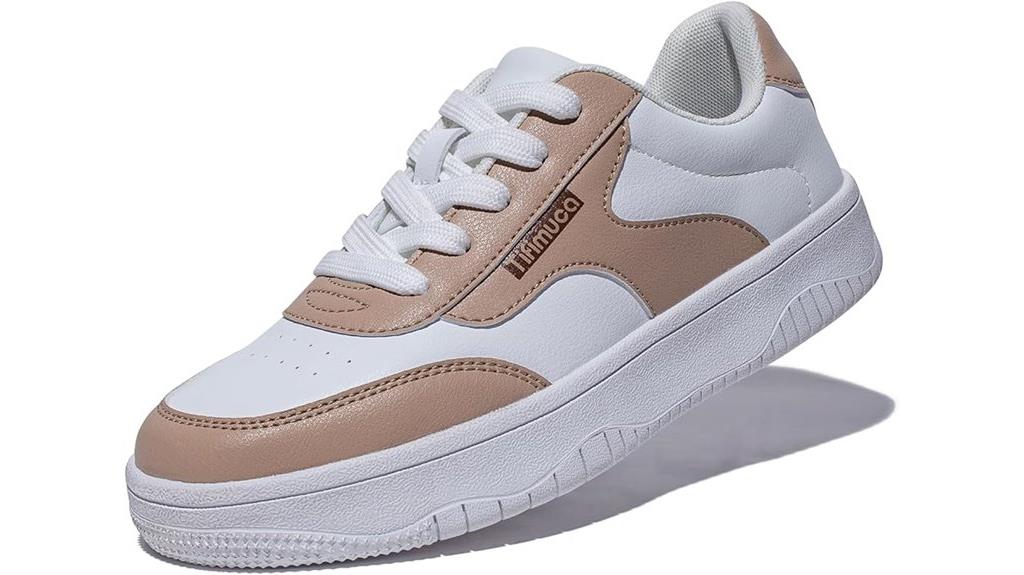 vegan leather low sneakers