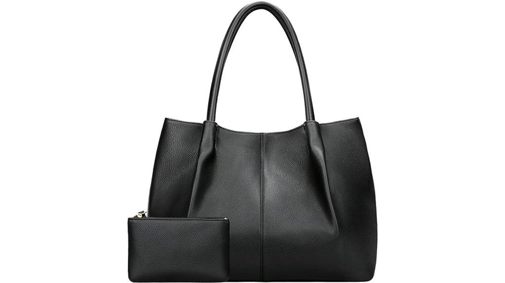 vegan leather shoulder bag