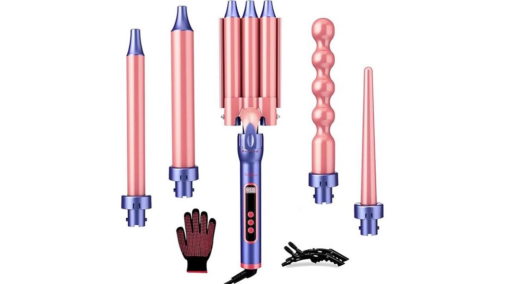 versatile lcd curling wand