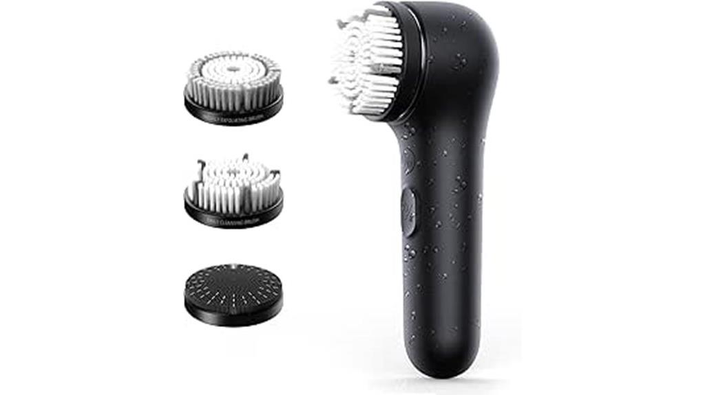 versatile waterproof facial scrubber