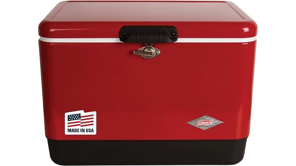 vintage 54 quart steel cooler