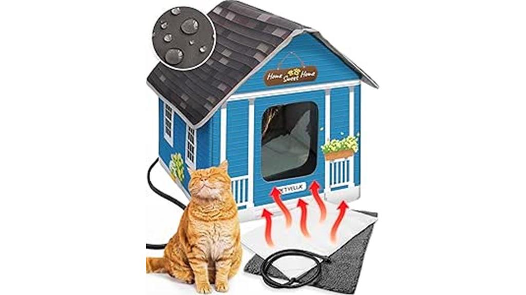 weatherproof heated cat shelter