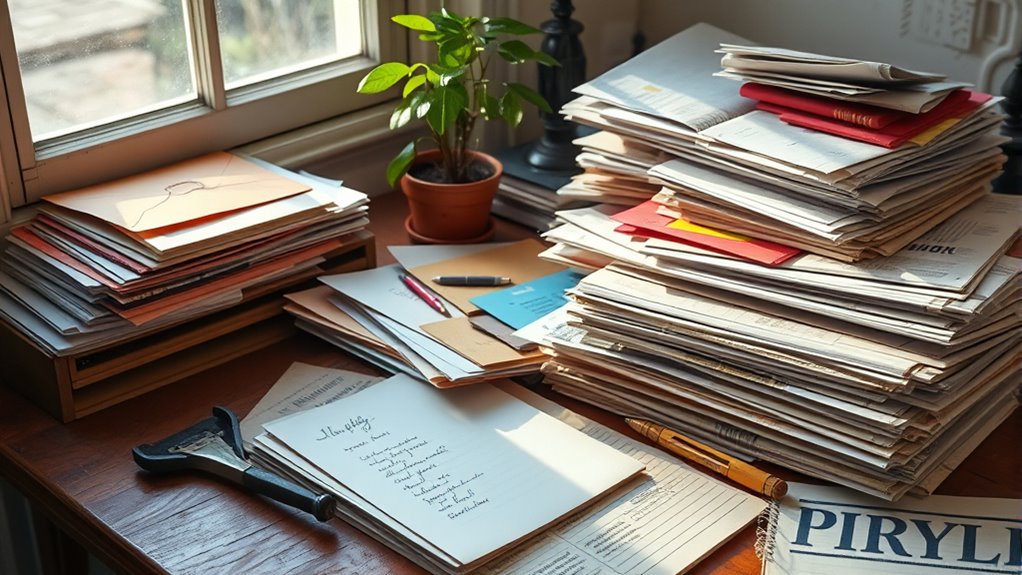 weekly mail and paper processing