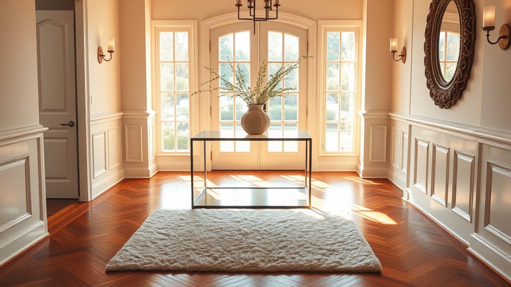 welcoming stylish entranceway