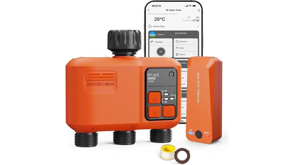 wifi sprinkler timer three
