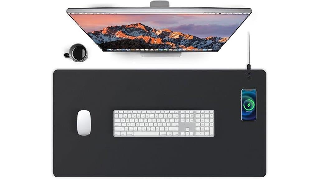 wireless charging mouse pad