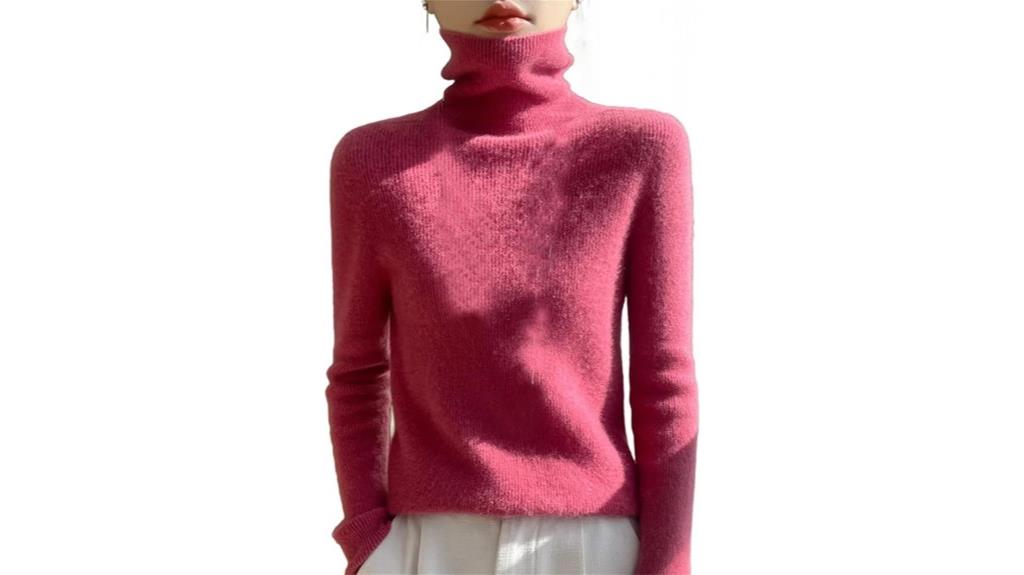women s cashmere turtleneck sweater