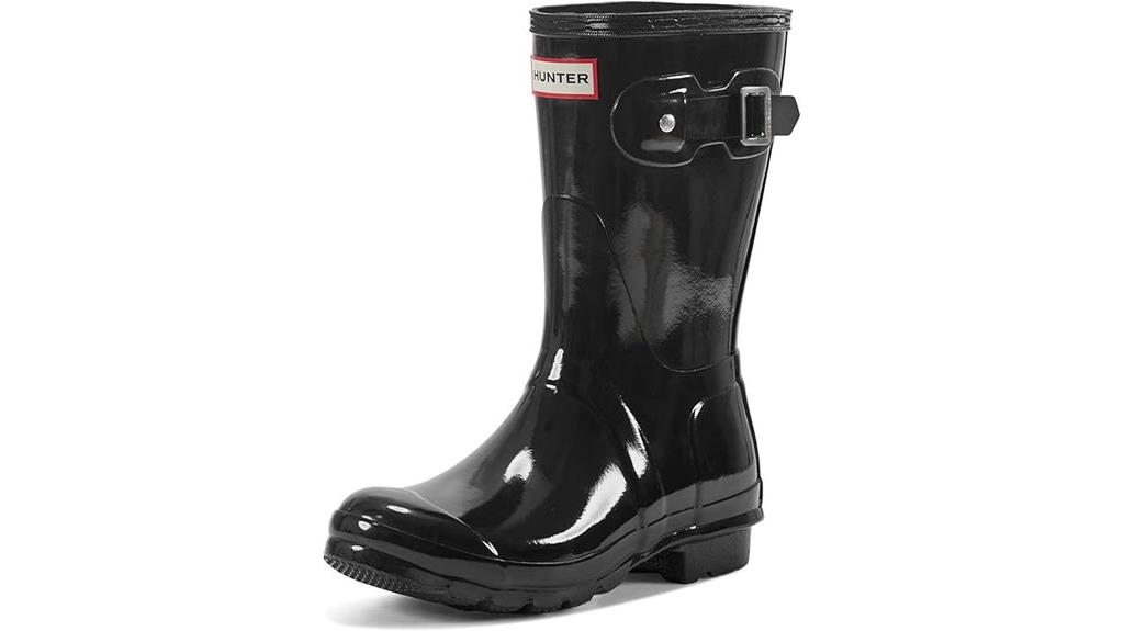 women s glossy rain boots