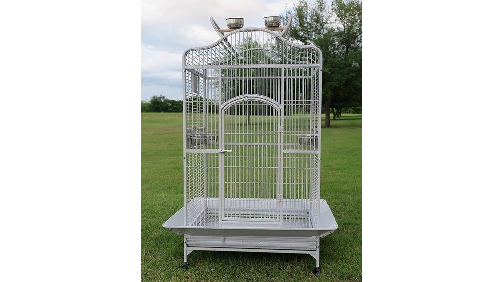 wrought iron bird cage