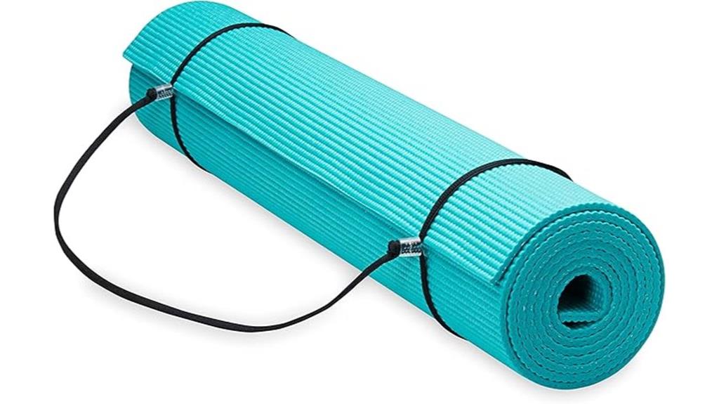 yoga mat with strap