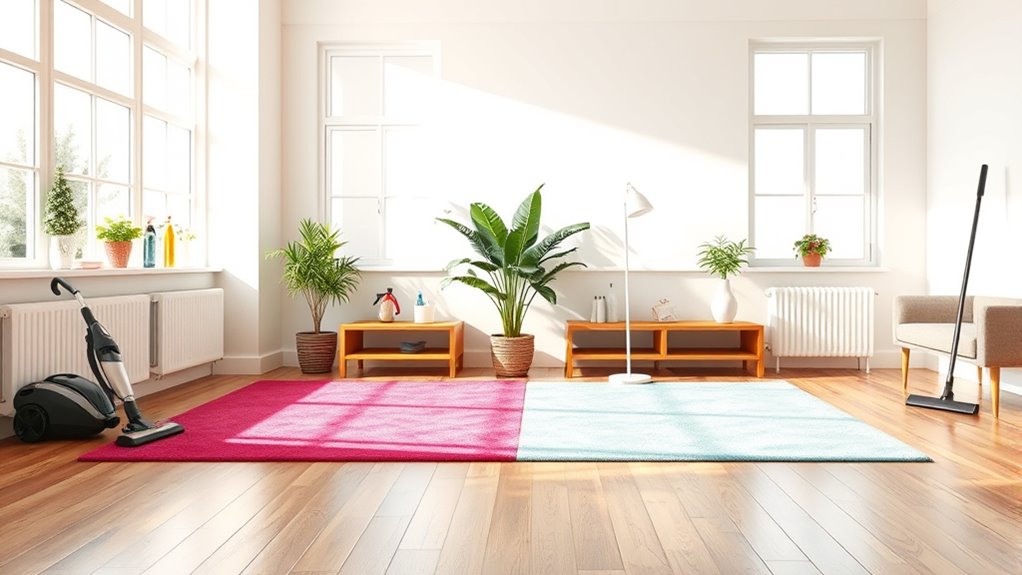 zone cleaning with organization