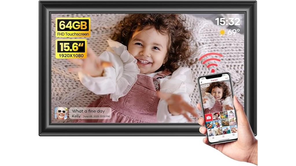 15 6 inch wifi touchscreen frame